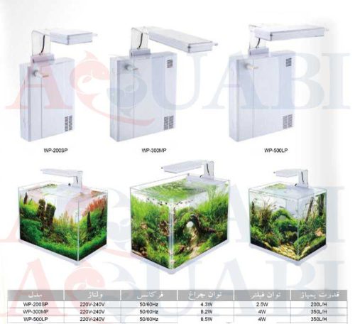 فیلتر تصفیه هنگان آکواریوم سوبو به همراه ال ای دی wp_500LP