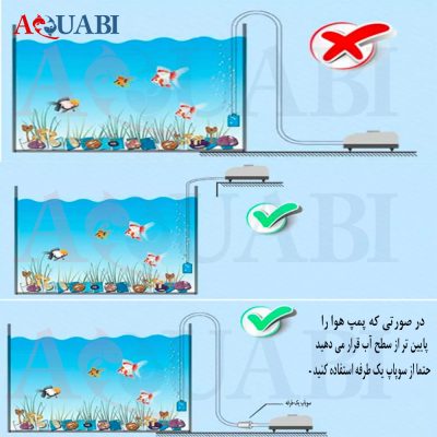 سوپاپ یکطرفه هوا آکواریوم