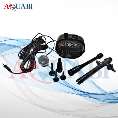 پمپ آبنما فواره با 4 مدل نازل و نور ال ای دی WP-18E سوبو