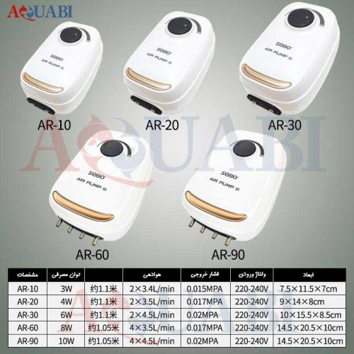 پمپ هوا 2 خروجی سوبو AR-30