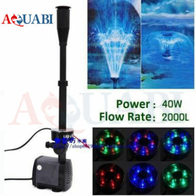 پمپ آبنما با نازل فواره LED-3800FP سوبو