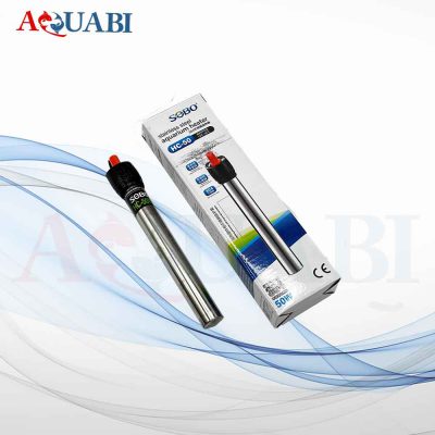 بخاری آکواریوم استیل 50 وات سوبو