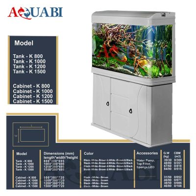 آکواریوم دلسا k-1000 با پایه