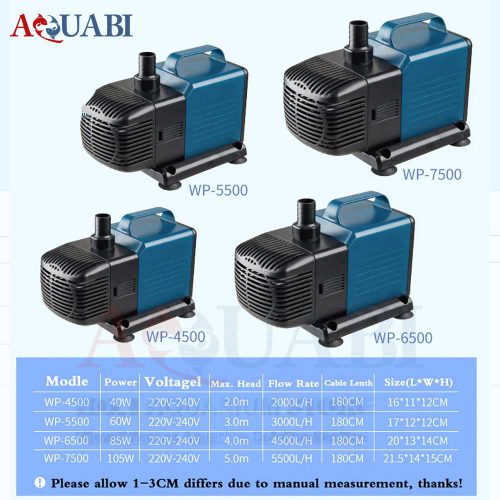واتر پمپ آکواریوم WP-6500 سوبو (حداکثر هد 4 متر)