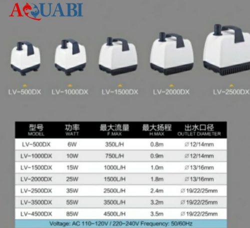واتر پمپ کف کش خشک و تر آکواریوم LV-1500DX جینگی