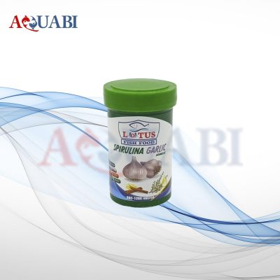 غذای ماهی سیر و اسپیرولینا 100ml لوتوس
