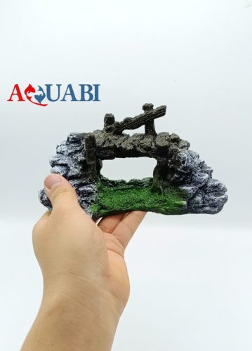 مجسمه آکواریوم پل چوبی و صخره A-100
