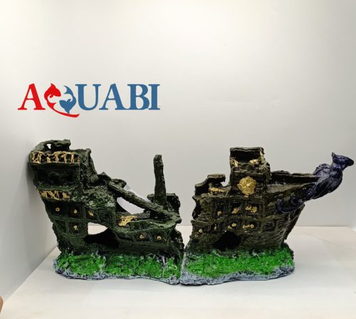 مجسمه آکواریوم کشتی بزرگ 2 تکه A-12