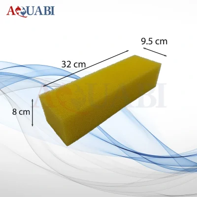 اسفنج فیلتر آکواریوم بلوکی (زرد)