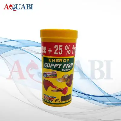 غذا ماهی آکواریوم انرژی گوپی فیش گرانول 137g